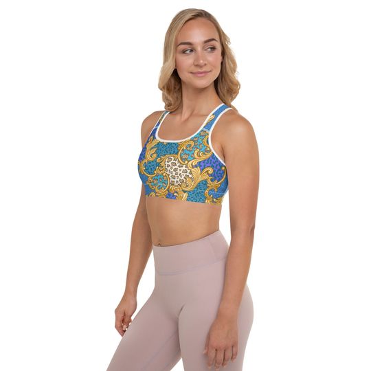 Discover Classic Design Printed All-Over Print Sports Bra