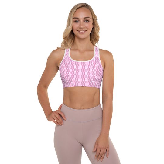Discover Geometric All-Over Print Sports Bra