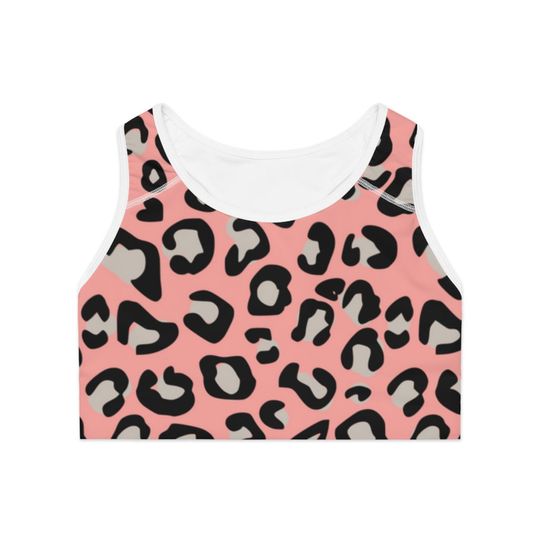 Discover Leopard print  All-Over Print Sports Bra