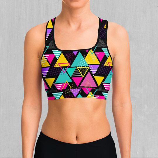 Discover Triad Abstract Sports Bra All-Over Print Sports Bra