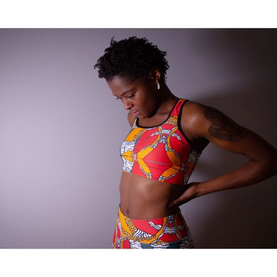 Discover All-Over Print Sports Bra