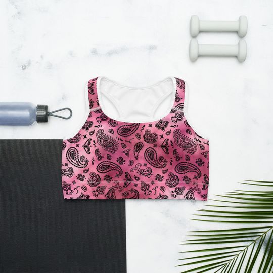 Discover ROYAL ICONIC  All-Over Print Sports Bra