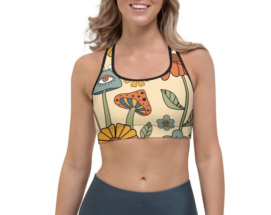 Discover All-Over Print Sports Bra