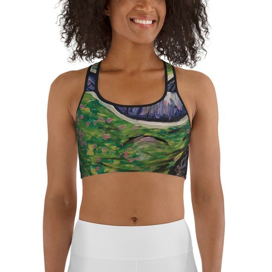 Discover All-Over Print Sports Bra