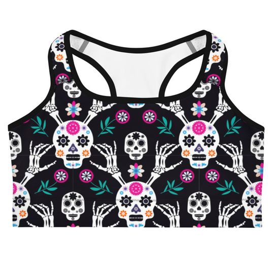 Discover Spooky Sports Bra All-Over Print Sports Bra