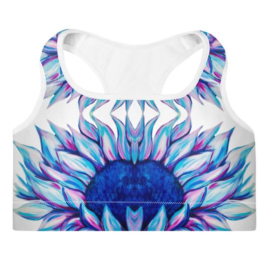 Discover Sunflower Padded Sports Bra  All-Over Print Sports Bra