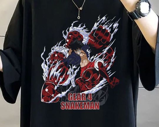 Discover Gear 4 Snakeman,Roger,One Anime Piece, Strawhat, Mugiwara Tshirt