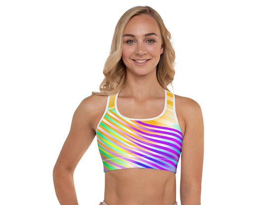 Discover All-Over Print Sports Bra