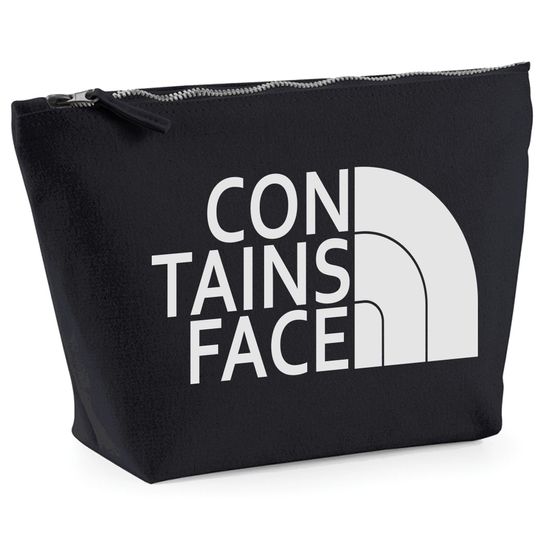 Discover Make up bag funny contains my face