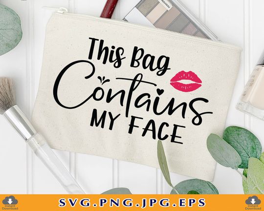 Discover This Bag Contains My Face Makeup Bag