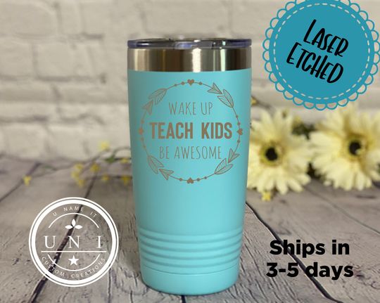 Discover Wake Up Teach Kids Be Awesome Polar Camel Tumbler