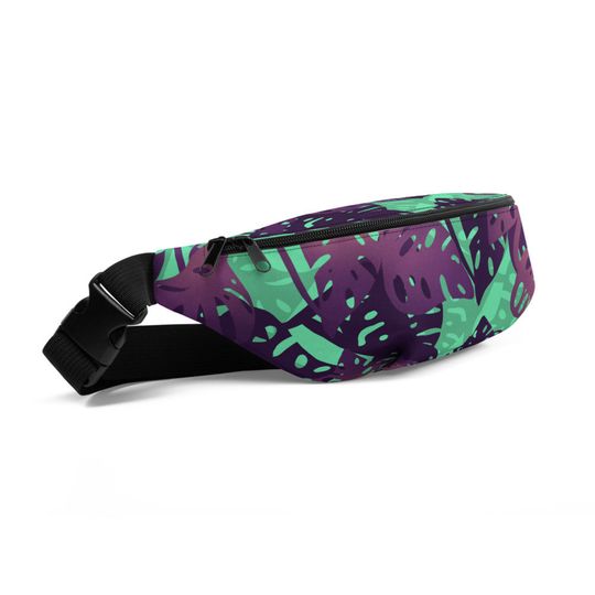 Discover Beachy Tropical Leaf Fanny Pack