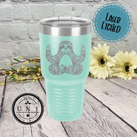 Discover Sloth Mandala Tumbler Coffee Mug, Sloth Tumbler