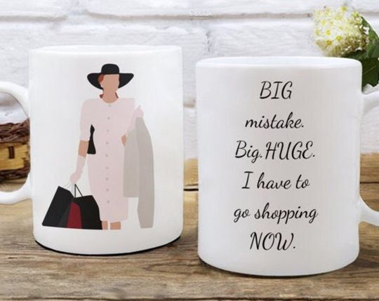 Discover Pretty Woman Shopping Quote 90s Movie Fan Gift Mug