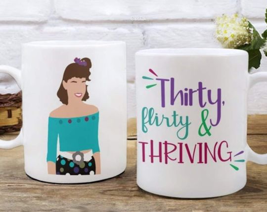 Discover 30th Birthday Thirty Flirty and Thriving 13 Going On 30 Movie Quote Birthday Gift Mug
