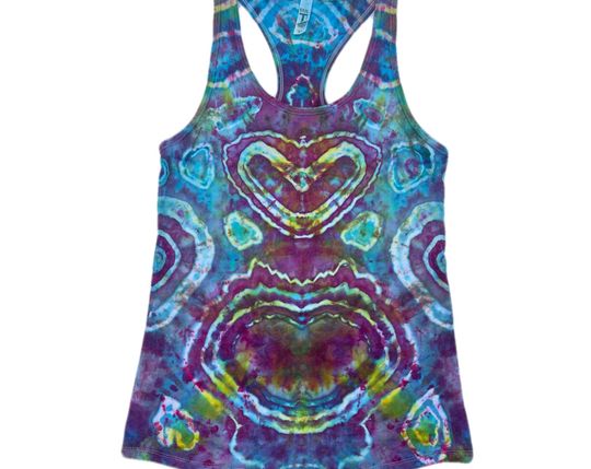 Discover Heart Strings Tie Dye Tank Top