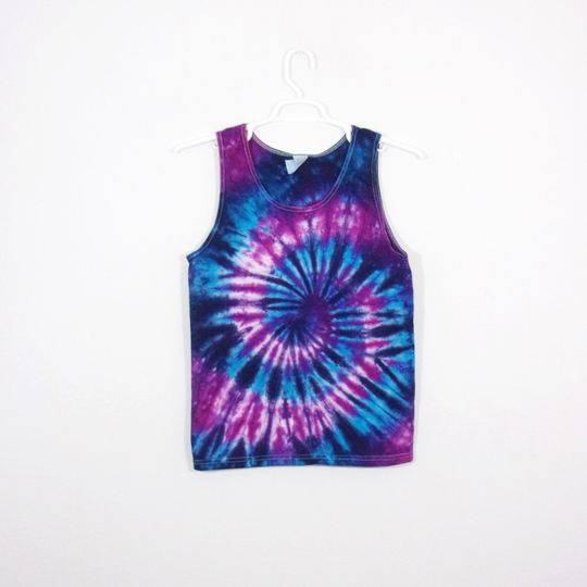 Discover Tie Dye Tank Top Spiral Cotton Tank Top
