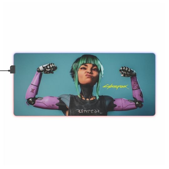 Discover Cyberpunk LED Gaming Mouse Pad Apex Legends