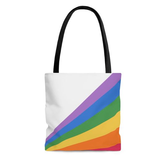 Discover LGBT Rainbow Reusable Tote Bag