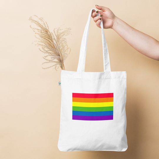 Discover Organic Fabric LGBT Rainbow Bag
