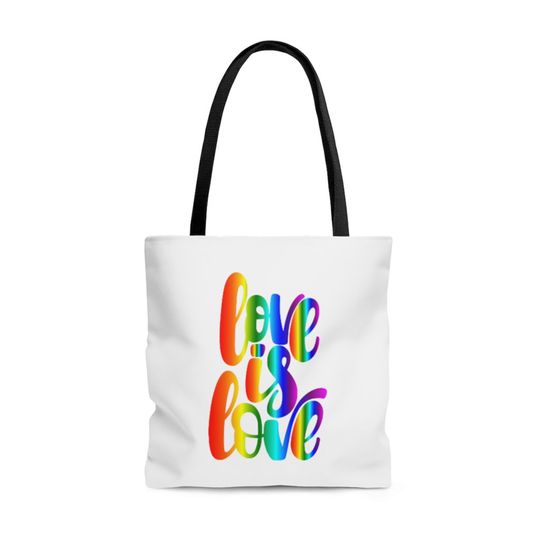 Discover Love Is Love Reusable LGBT Tote Bag