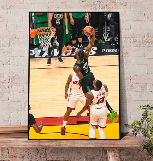Discover Jaylen Brown Dunk 2022 Poster