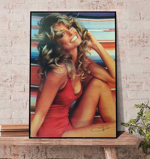 Discover Farrah Fawcett red swimsuit Poster