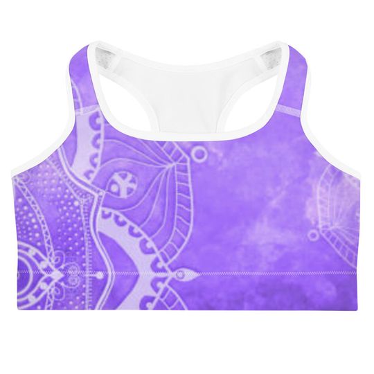 Discover Purple Mandala Sports bra All-Over Print Sports Bra