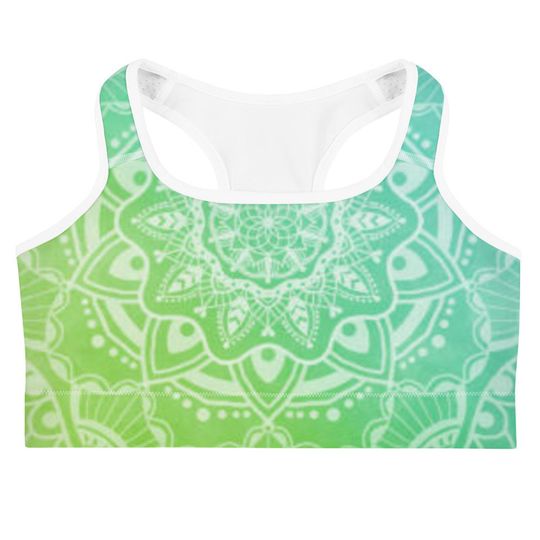 Discover Mandala Sports bra All-Over Print Sports Bra