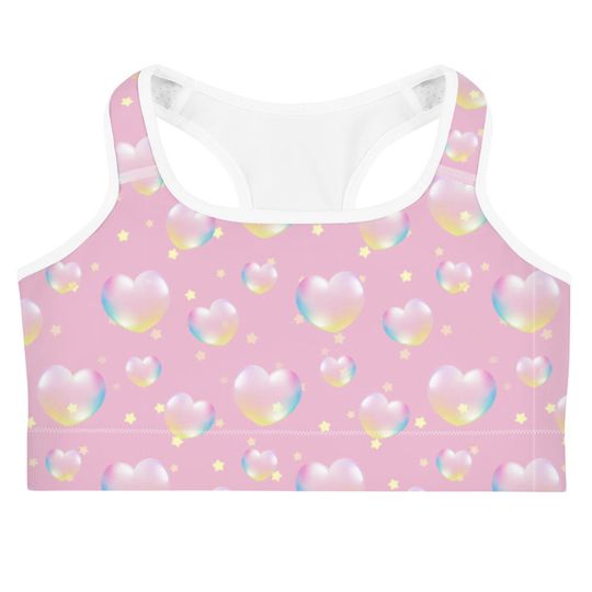 Discover Bubbles Sports bra for Women All-Over Print Sports Bra