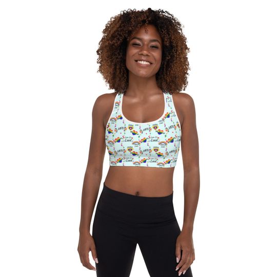 Discover Gay Pride Sports Bra, All-Over Print Sports Bra