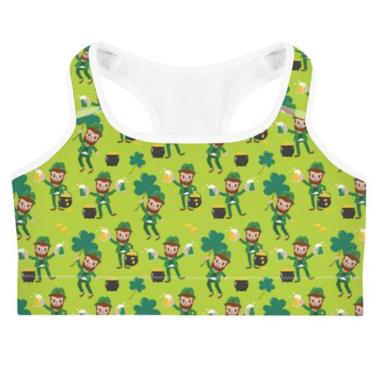 Discover Irish Sports Bra  All-Over Print Sports Bra