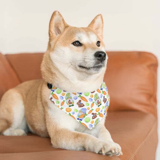 Discover Gnome Easter Pattern, Pet Bandana Collar