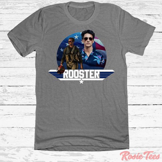 Discover Rooster T-Shirt | Action Movie Shirt | Bradley Bradshaw Apparel | Aviator Parody Tee