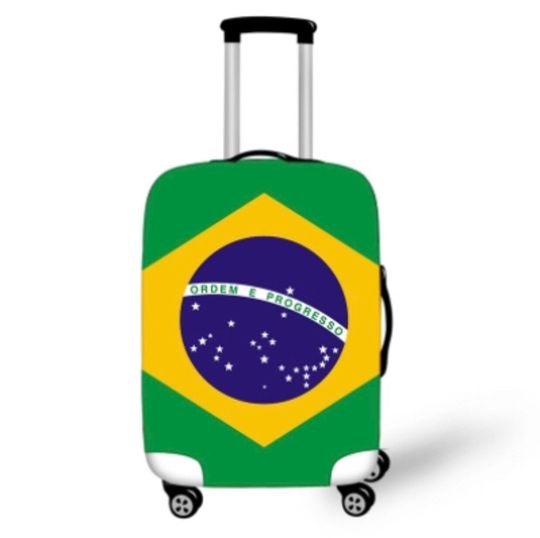 Discover Brazilian Flag Luggage Cover