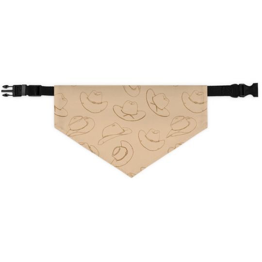 Discover Cowgirl Hat Pet Bandana Collar