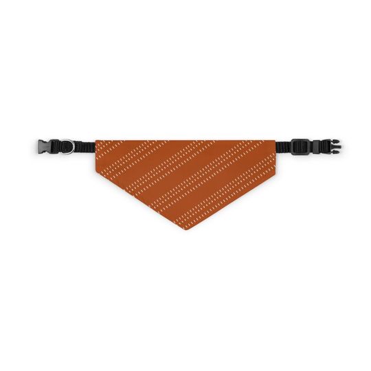Discover Burnt Orange Polka Dot Pet Bandana Collar
