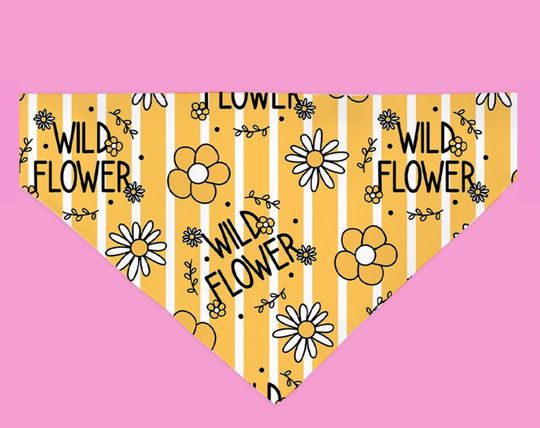 Discover Wild Flower Dog Bandana