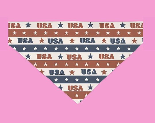 Discover Born in the USA Dog Bandana