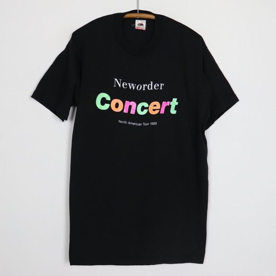 Discover vintage 1989 New Order Concert North American Tour Shirt