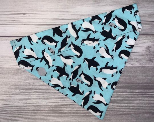 Discover Penguin Pet Bandana // Over The Collar Dog Cat Bandana