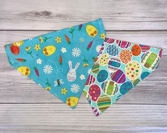 Discover Easter Egg Pet Bandana // Over The Collar Dog Cat Bandana