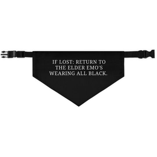Discover Elder Emo-Pet Bandana Collar