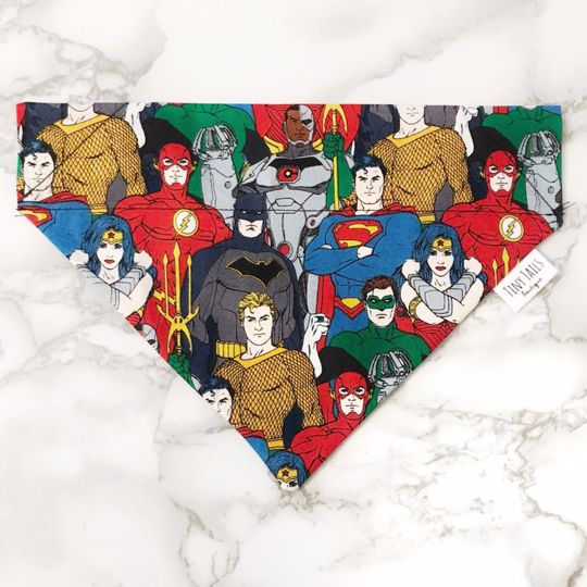 Discover DC Superhero Dog Bandana - Slide-through