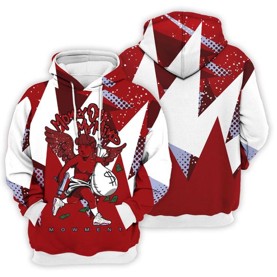 Discover To Match JD 6 Red Oreo - Money On My Mind Angel - Red Oreo 6s Matching 3D Hoodie