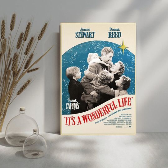 Discover It's a wonderful life Film Classic movie canvas poster