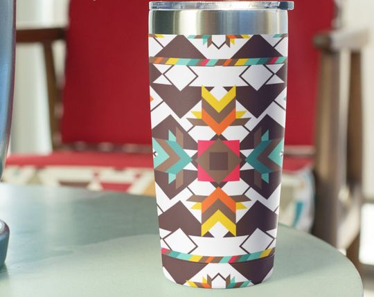Discover Native American Blanket Print Stainless Steel Tumbler