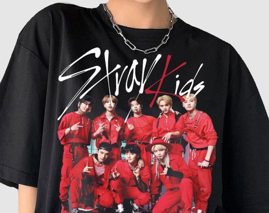 Discover Stray Kids Kpop Vintage Shirt, Fan Made Shirt, Kpop Concert