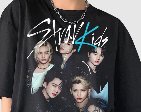 Discover Stray Kids Kpop Vintage Shirt, Fan Made Shirt, Kpop Concert