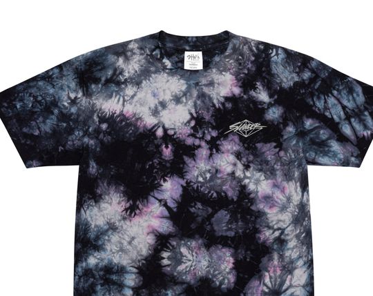 Discover Slander Embroidered Tie-Dye T-Shirt
